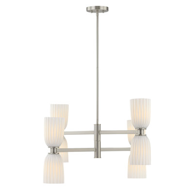 Marvella 8-Light Chandelier in Satin Nickel