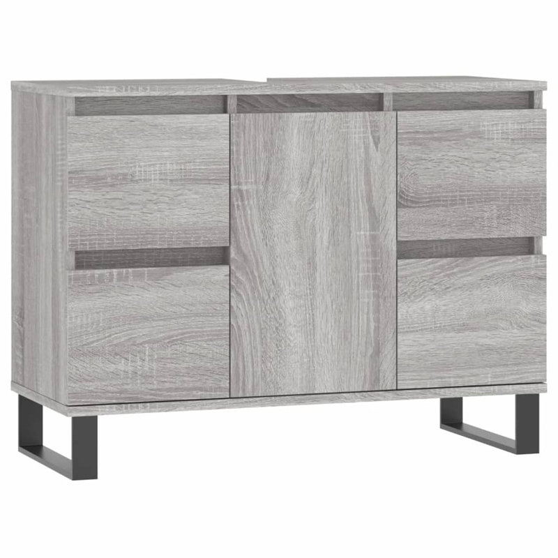 Marelis Bathroom Cabinet 80x33x60 cm Engineered Wood, Grey Sonoma