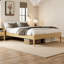Solid Bamboo King\Queen\Full Platform Bed Frame, Noise-Free Support & Storage-989769876-989769873
