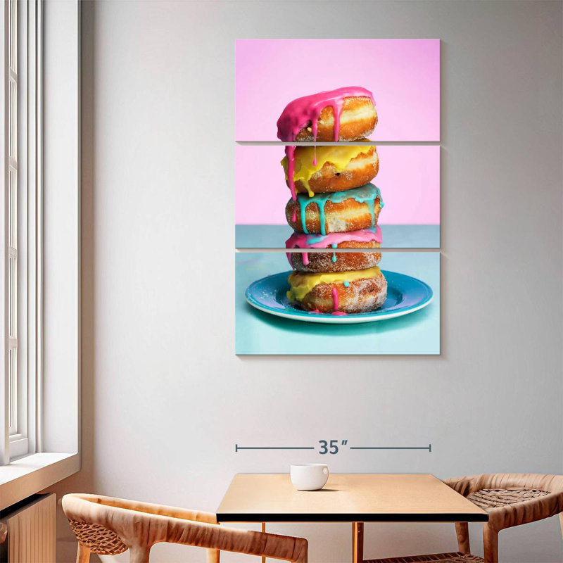 Yarlin Frosted Doughnut Stack, 65" H x 42" W