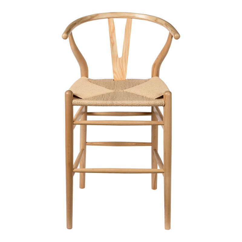 Etta Solid Wood Bar & Counter Stool, Natural/Natural, Counter Stool (25.75" Seat Height)