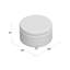 Repose-pieds rond avec rangement Chew Stoke-25182777