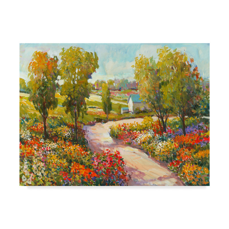 « matinée parcours i », reproduction de peinture à l’acrylique sur toile tendue, H 24 po x l 32 po x P 2 po