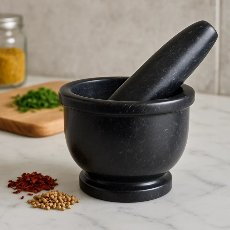 Marble Mortar And Pestle Set