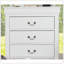 Meuble de chambre à coucher de style transitionnel 1 pièce avec pattes de support à l'épreuve de la poussière, tiroirs suspendus, tiroirs à queue d'aronde anglaise, meubles de chambre à coucher, finition blanche-58267078