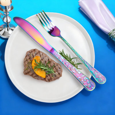 30-Piece Stainless Steel Flatware Set For 6, Vintage Floral Carved Silverware Set With Mirror Polished Finish, Cutlery Set For Home Kitchen And Formal Dining