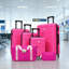 Ensembles de bagages Hardshell 6 pièces avec 2 sacs, valise de transport avec poignée et roues pivotantes doubles verrouillables, bagages légers de 16 po + 20 po + 24 po + 28 po