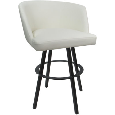 Tabouret de bar pivotant en métal Karimah
