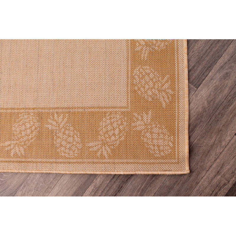 Preesall Rectangle Floral Flatweave Indoor / Outdoor Area Rug, Rectangle 120 x 170cm