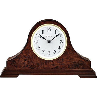 Horloge de cheminée Tambour Curl Burl