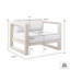 Fauteuil d'extérieur en bois d'eucalyptus Paradise