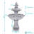 Jad Glass Weather Resistant Floor Fountain