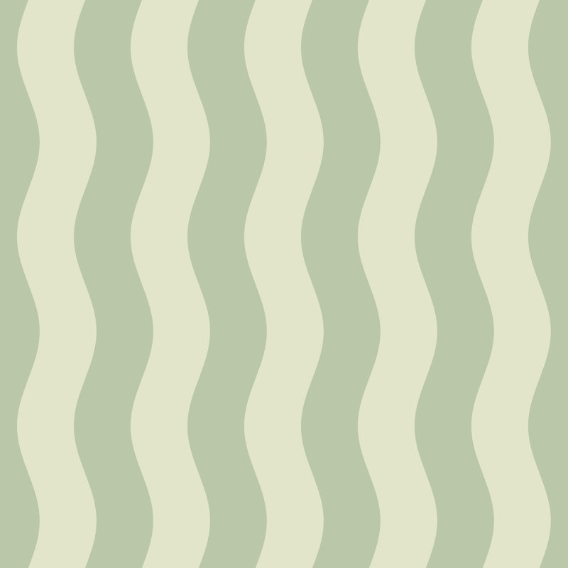 Wavey Stripe - Tonal Green