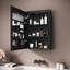 48.5mm W 70mm H Wall Mounted Optional Frameless Medicine Cabinet Mirror 2 Fixed-1417956479