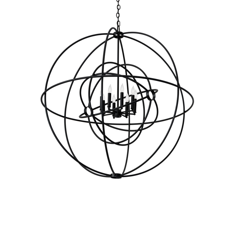 Shamonte 8 - Light Dimmable Globe Chandelier