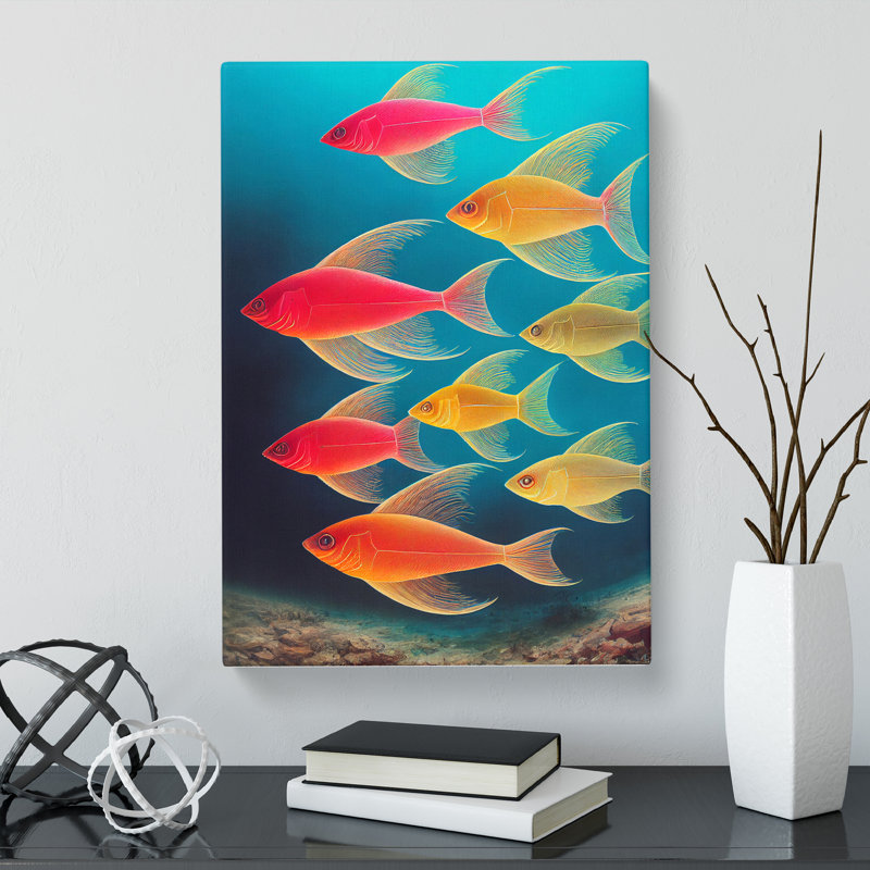 School Of Fish Vol.5 - Wrapped Canvas, 60cm H x 40cm W x 3cm D