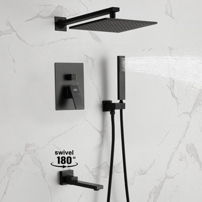 Système de douche complet avec valve brute