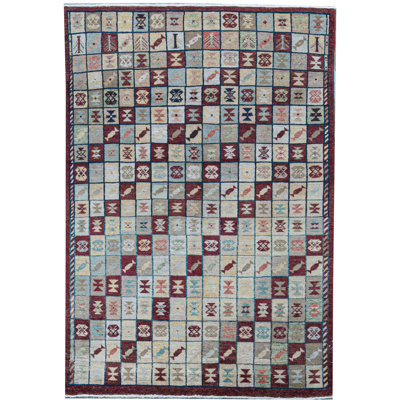Hand-Knotted High-Quality Red Area Rug