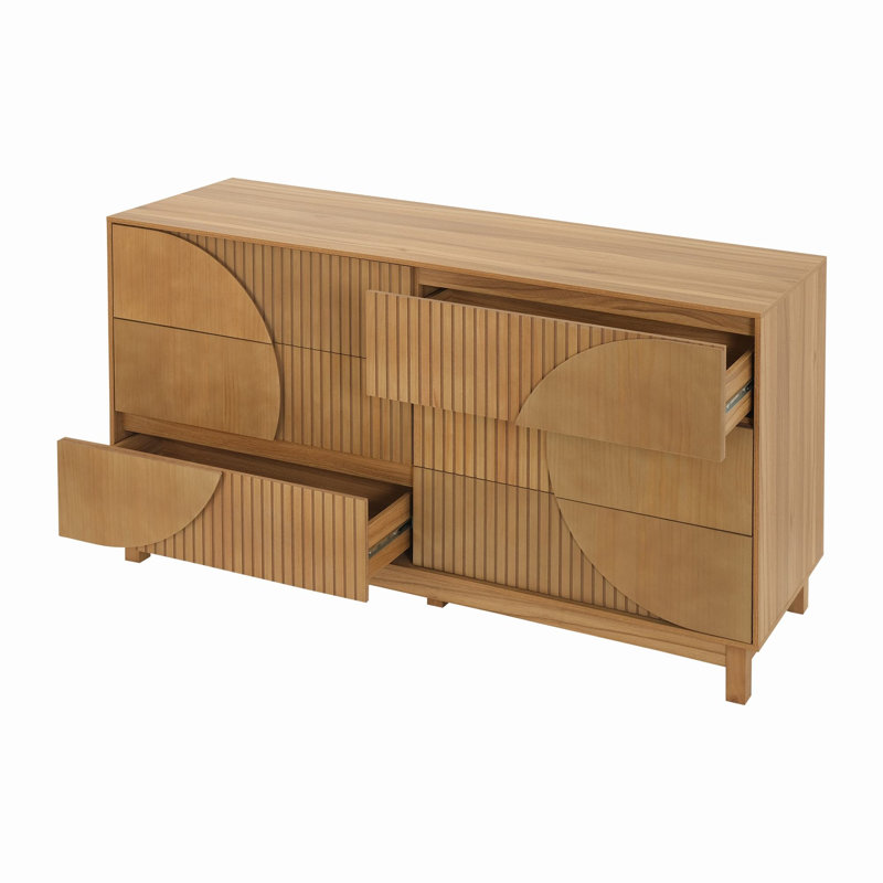 Buffet 60 "à 6 tiroirs Kira, Brun