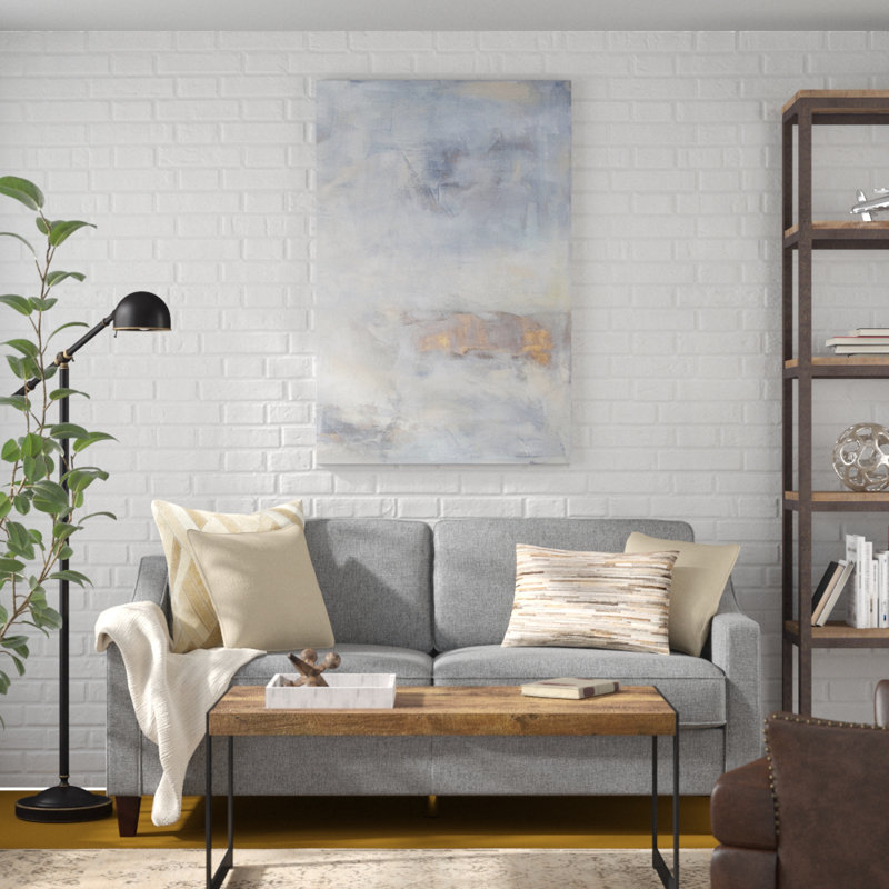 «Willinston White Blush II» par Julia Contacessi, reproduction d'art sur toile, H 48 po x l 32 po, Toile tendue