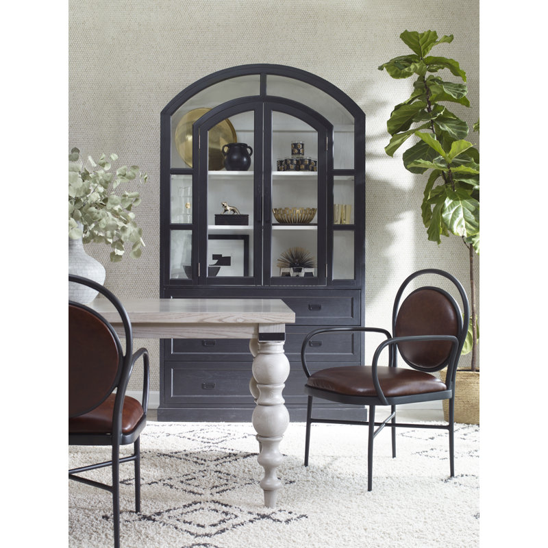 BD Warner Arm Chair in Chocolate/Black