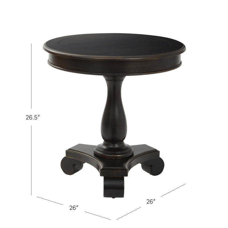 Lana End Table, Antique Black