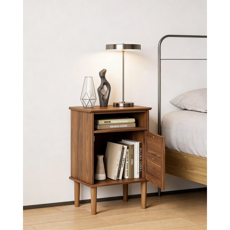 39cm W Manufactured Wood Bedside Table