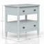 Table de chevet ouverte avec 2 tiroirs-2099469673