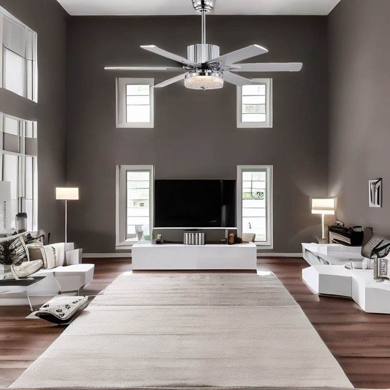 Ljubika 51.96'' Ceiling Fan with LED Lights