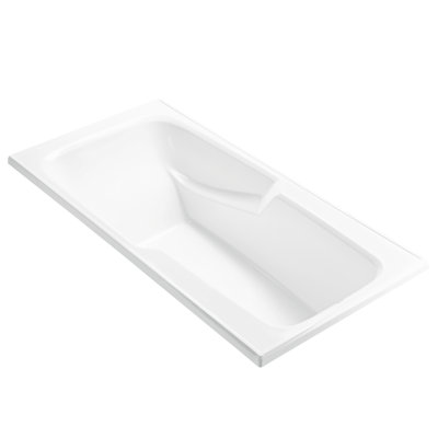 MTI Solutions Drop in Soaking Acrylic Bathtub- 71 x 36