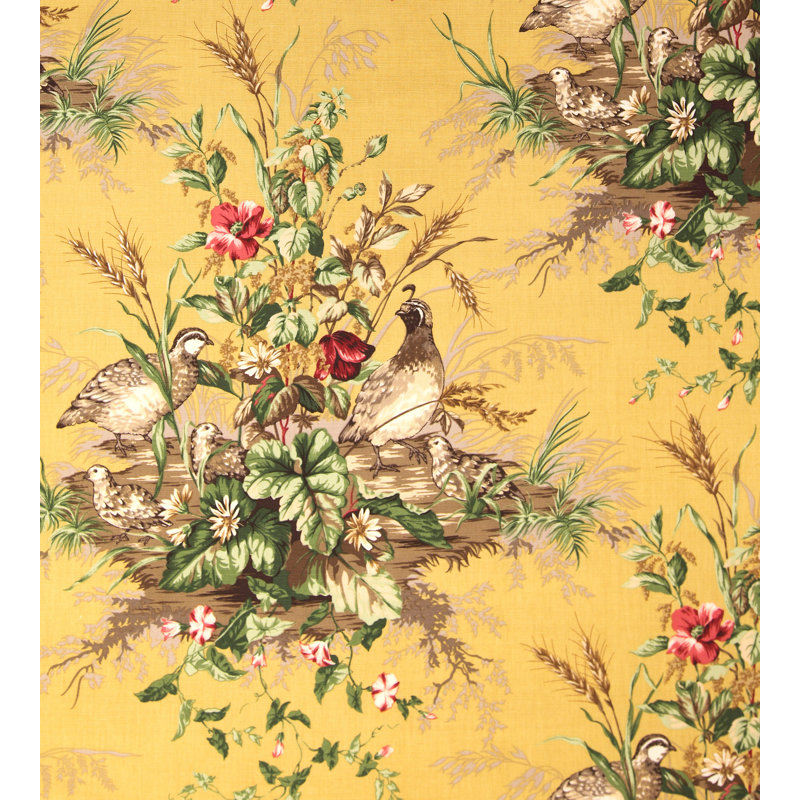 Edwin's Covey Fabric, Multi/Mustard