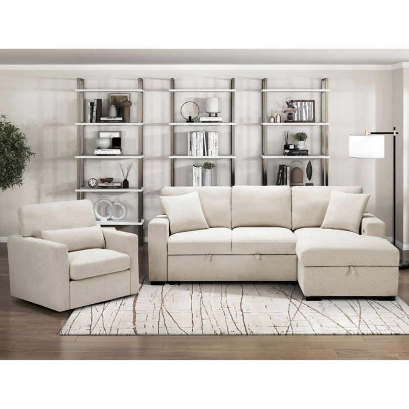 Fauteuil pivotant à 360 degrés avec revêtement en boucle beige, structure en bois massif, idéal pour les bureaux