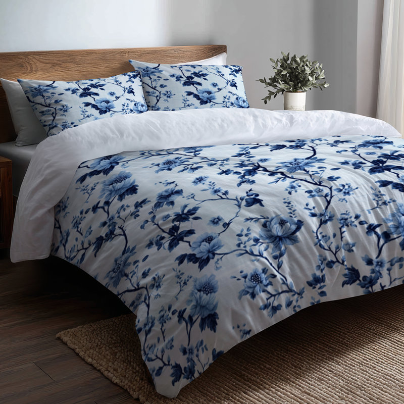 Ensemble d'édredon 6 pièces Coastal, Queen Comforter + 3 Additional Pieces
