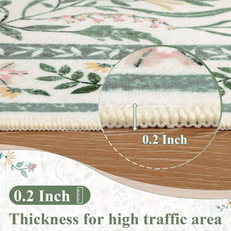 Living Room Floral Rug