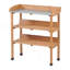 Table de rempotage avec plateau en métal, banc de travail extérieur à 3 couches