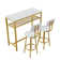 Dining Table Set With 2 Stools