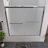 Double Sliding Bathtub Screen With Hardware, 1/4" (6Mm) Tempered Glass, And Step - By Guide For Installation In Bathroom Hardware Shower Enclosure, 56 60"X58", Aluminum Frame, Safe Comfortable