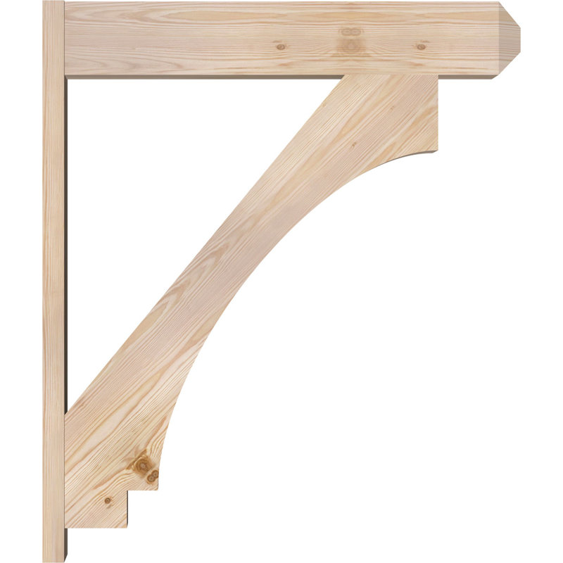 Persienne impériale, Sapin Douglas de 7 1/2 po (lisse), P 36 po x H 42 po