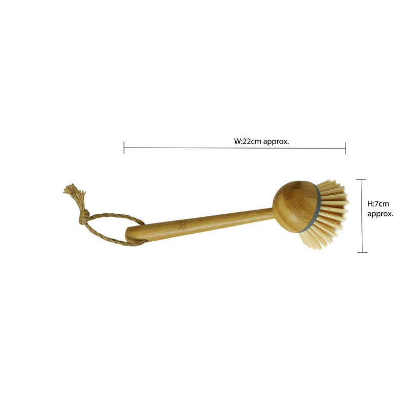 Bamboo Cleaning Essentials, Dustpan, Scrubbing Dish Brush
