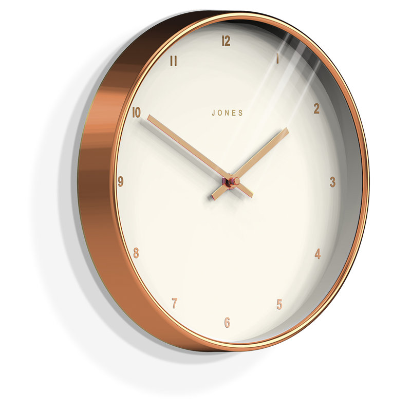 Studio Acrylic Wall Clock, Rose Gold