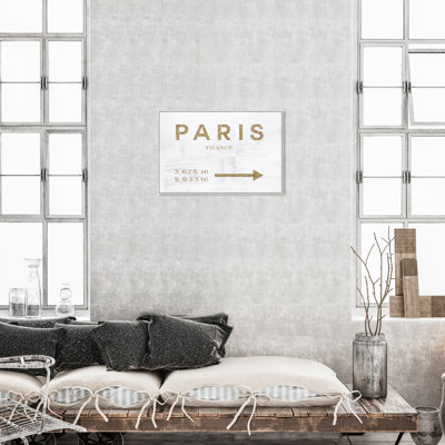 Signe de la mode parisienne Glitter, French Luxury Route Glam Gold - art textuel
