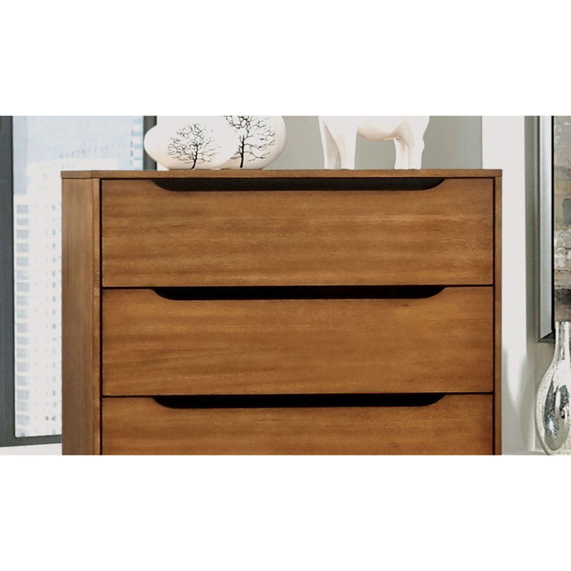 Contemporary Style Chest, Oak