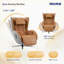 Fauteuil de massage intégral Nouhaus Aurora, fauteuil inclinable sans gravité, fauteuil électrique en cuir véritable avec thermothérapie, système de massage pneumatique, base pivotante et Bluetooth pour le salon-642337243