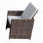 Chaise de patio rembourrée avec repose-pieds-982426719