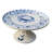 Blue Crab Footed Cake Stand