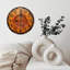 10" Round MDF Wall Clock with Silent Quartz Movement and No-Drill Hanging Hook