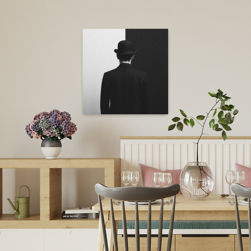 Art mural contemporain abstrait Pab, H 18 po x l 18 po