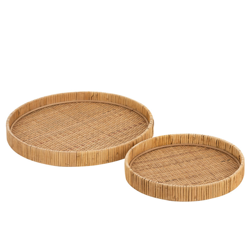 Haki Wicker Decorative Tray