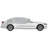 Vidaxl Half Car Cover With Hooks Silver