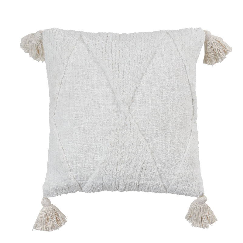 Allman Collection Geometric Cotton Throw Pillow, Down Blend, Mustard